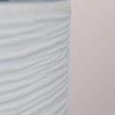 Camino a Bioetanolo Braciere da Pavimento Ø35xh55 cm per Interno ed Esterno Raffaello Bianco Perla