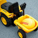 Camion Cavalcabile per Bambini con Pala e Rimorchio 91x29x44 cm Giallo  