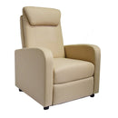 Poltrona Relax Reclinabile Manuale in Tessuto Marta Sabbia