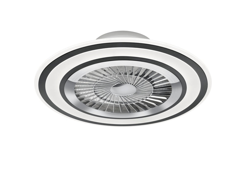 Plafoniera Ventilatore da Interno a led in PLASTICA Nero Opaco