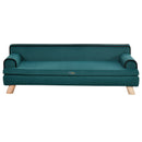 Cuccia Divano per Cani Grandi Sfoderabile e Lavabile 100x62x32 cm Verde 