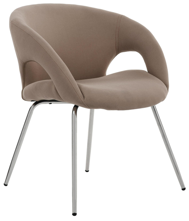 Sedia Poltrona Attesa da Ufficio in Tessuto Tosini Pensacola Marrone