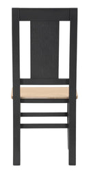 Set 2 Sedie 44x44x96 cm in Legno di Abete Malé Marrone e Grigio