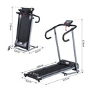 Tapis Roulant Elettrico Richiudibile Schermo LCD 500W 