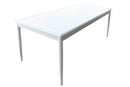 Tavolo Allungabile Maracaibo 160/240x90x76 h cm in Alluminio Bianco