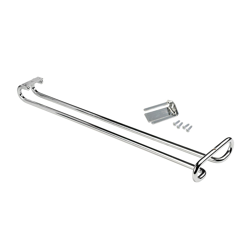 Portabicchieri Sottopensile 41 cm Porta Calici Coppe in Acciaio Cromato Emuca