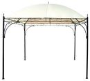 Gazebo da Giardino 3x3m in Metallo Morel Seattle Ecrù