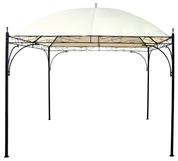 sconto Gazebo da Giardino 3x3m in Metallo Morel Seattle Ecrù