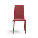 Set 2 sedie Imbottite 45x52x91 cm In Tessuto Savoy  Betty Plus Rosso