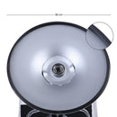 Sgabello con Braccioli Alzata a Gas e Seduta Girevole in Similpelle Vandi Grigio