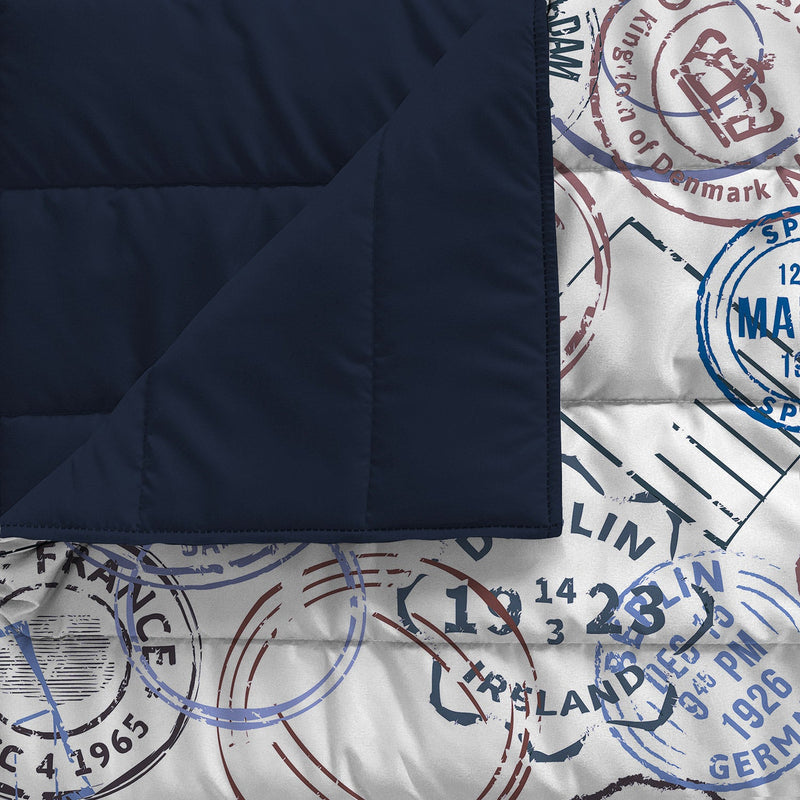 Trapuntino Estivo 100gr con Stampa in Microfibra Travel Life Varie Misure