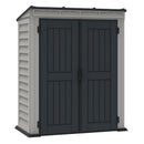 Casetta da Giardino Porta Attrezzi 91x170x202 cm in PVC Grigio/Grigio Scuro