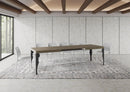 Tavolo Allungabile 200-304x90x77 cm Paxon Tortora Telaio Antracite 