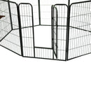 Recinto Modulare per Animali Domestici 8 Pezzi 80x100 cm 