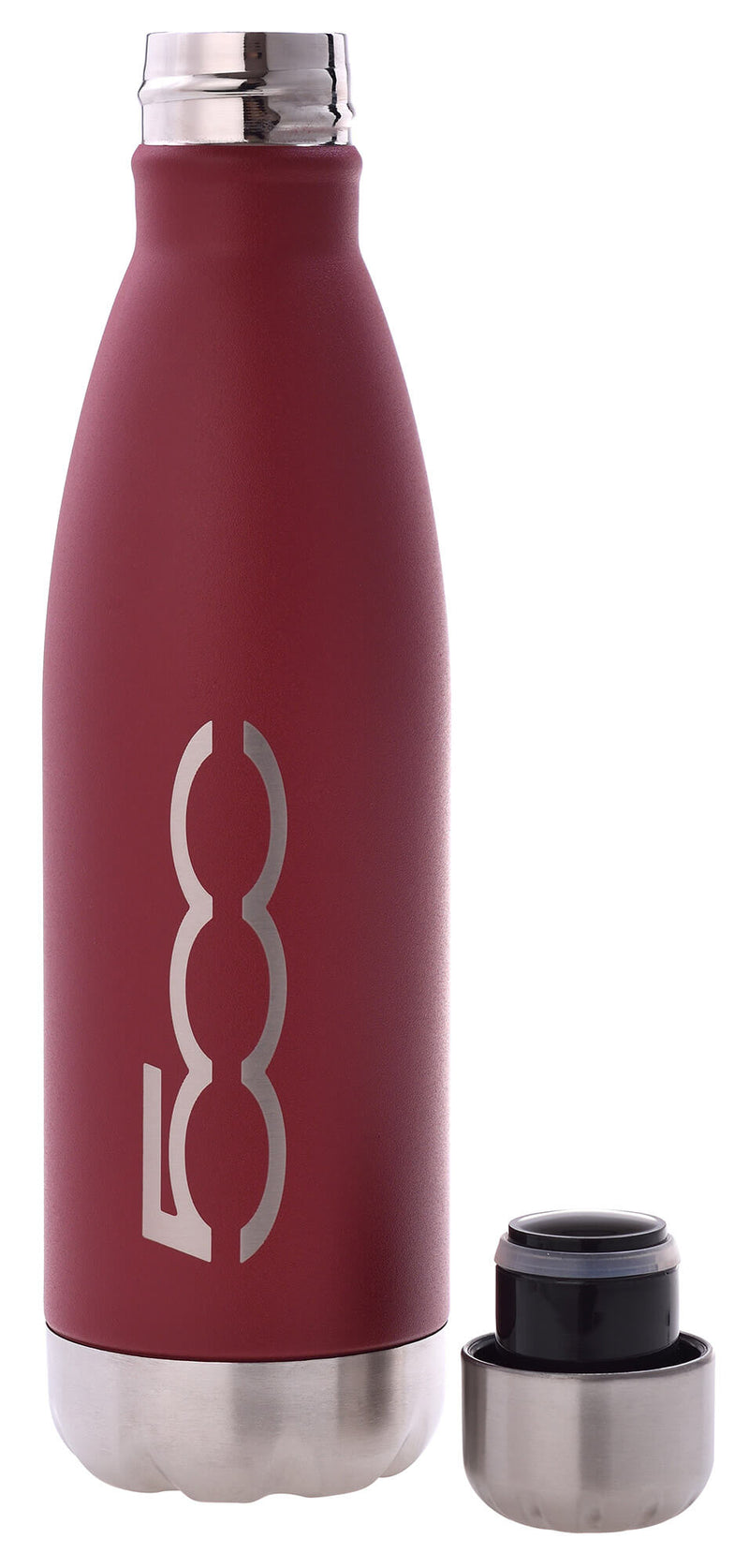 Borraccia Termica 500 ml con Coperchio in Acciaio Fiat Borgogna