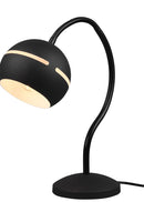 Lampada da Tavolo da Interno Attacco E14 in Metallo Nero Opaco