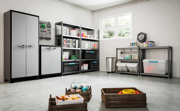 Keter Titan Multispace XL Schrank 8 Regale 80x44x182 cm Schwarz prezzo