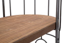 Libreria New Mexico 100x38x150,5 cm in Ferro e MDF Marrone e Grigio