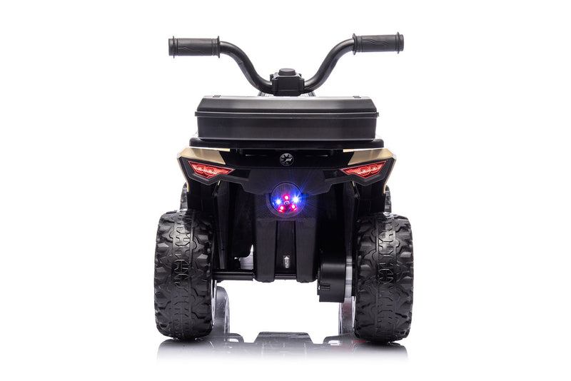 Quad Elettrico per Bambini Safari 6V con Bauletto Posteriore Beige  