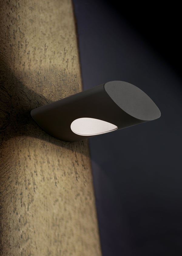 acquista Anthrazitfarbene LED-Außenwandleuchte aus Aluminium