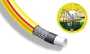 Tubo Pompa dellAcqua da Giardino 50 Metri 5/8 5 Strati in PVC Tricolux Giallo