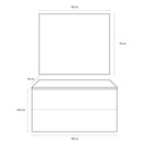 Mobile da Bagno sospeso Samoa 10 Laccato Lilla TFT