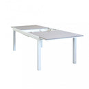 Tavolo Allungabile Pental 180/240x100x73 h cm in Alluminio Bianco