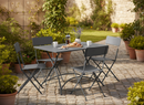 Tavolo Pieghevole da Giardino 120x70x72 cm Orta in Ferro Antracite