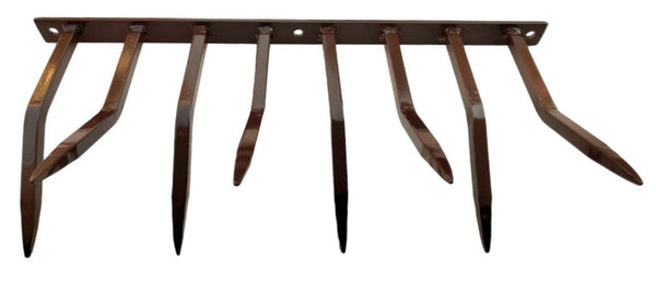Einbruchschutz mit Stahlspikes 49x24 cm für Balkonwände Braun online