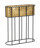 Porta Vasi Oval 60x20x70 cm in Ferro 