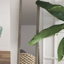 Specchio da Terra 37x157 cm Design Moderno a Figura Intera Cornice in MDF Grigio      