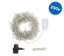 Luci natalizie a Tenda 2x1,5m 200 led Luce Fredda