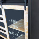 Mobile Florent 108,5x38,5x79 h cm in Acciaio Antracite