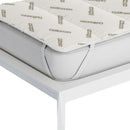 Topper Trapuntato Imbottito Antiacaro con Elastici Grigio Chiaro Varie Misure