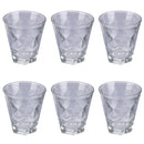 Set 6 Bicchieri Acqua Glace Charm in Vetro VdE Tivoli 1996 Trasparente