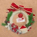 Ghirlanda Ornamento 25x25 cm dietroporta tondo