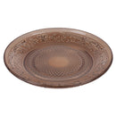 Set 6 Piatti Pane Ø15 cm  in Vetro VdE Tivoli 1996 Imperial Ecrù Ambra e Fumè