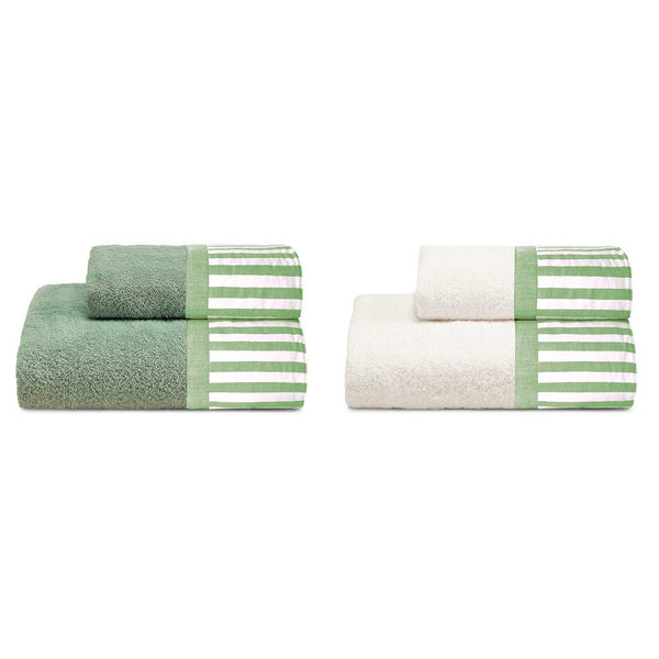 Schwamm-Set 4-teilig Gesicht + Gästetücher mit Garrini Frill Jennifer Mint sconto