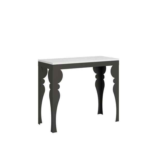 online Consolle Allungabile 90-196x40x77 cm in Nobilitato Bianco