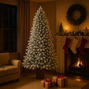 Albero di Natale Royal 210 cm Innevato Base Troco Realistica 1324 Punte Foltissimo