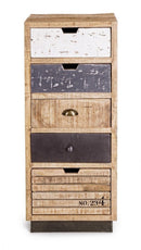 Cassettiera 5 Cassetti Tudor in Legno