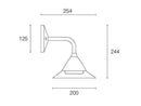 Applique da Esterno a LED 20W 4000K Sovil Bianco
