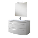 Mobile da Bagno sospeso Monica 2C Bianco Lucido Laccato TFT