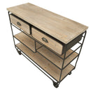 Console Industry 98,5x37,5x82 cm in Ferro e MDF