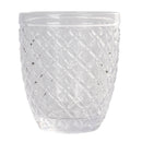 Set 6 Bicchieri Acqua Castle Stones in Vetro VdE Tivoli 1996 Grigio