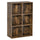 Bücherregal 6 Regale 65,5 x 30 x 97,5 cm in Brown Wood