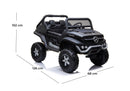 Macchina Elettrica per Bambini 12V con Licenza Mercedes Unimog Nera 