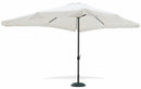 Ombrellone Rettangolare da Giardino 3x4 m Palo Ø48 mm in Alluminio Soriani Ecrù