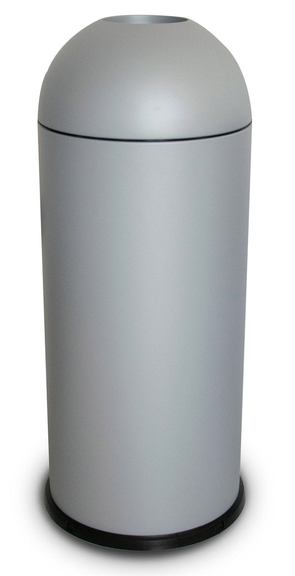 Pattumiera Per Raccolta Rifiuti Ø35xh88 cm da Interno In Acciaio Verniciato Grigio sconto