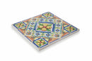 Sottopentola Quadrato in Ceramica Fondo in Sughero 16x16 cm VdE Tivoli 1996 Costiera
